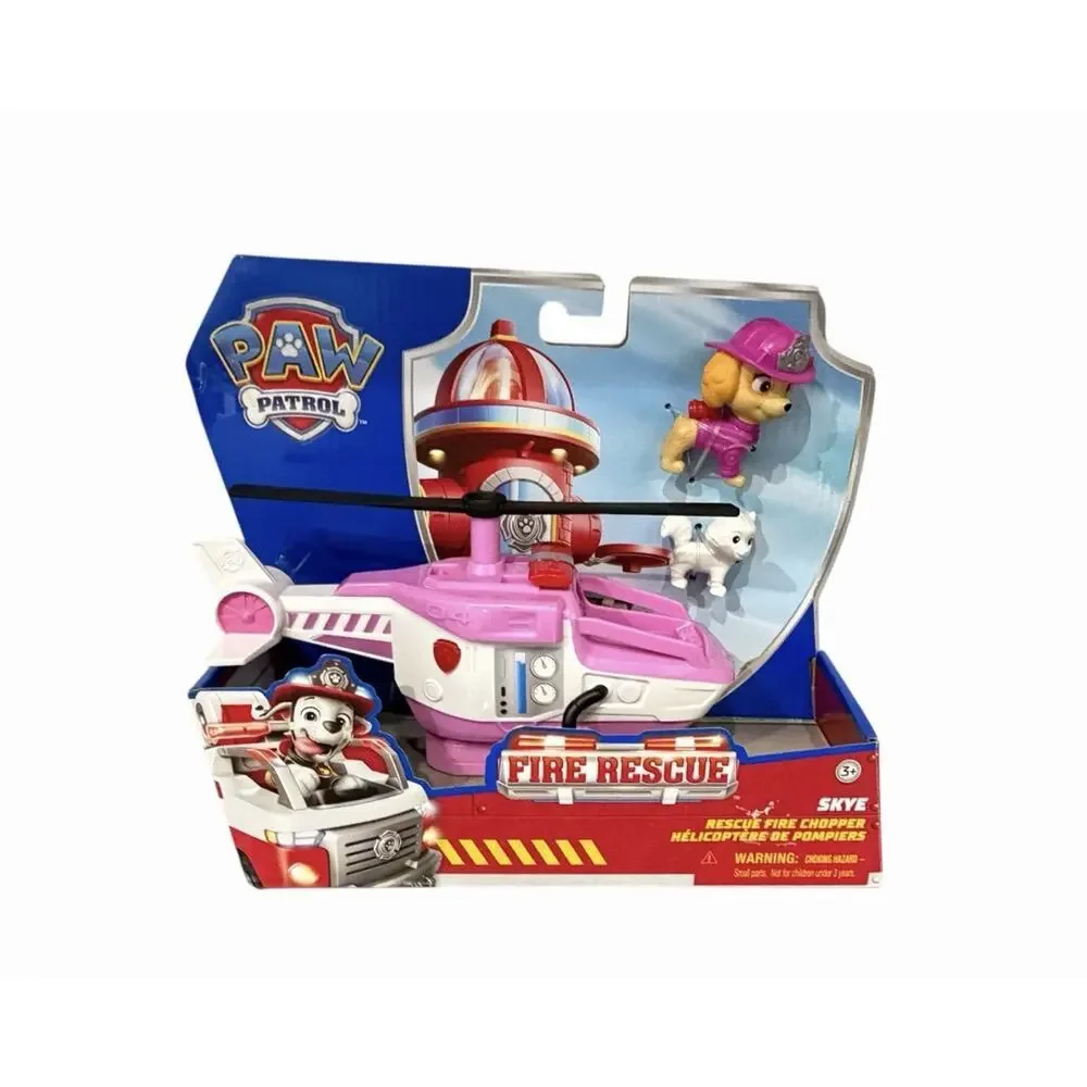 Paw Patrol Fire Rescue Skye Rescue Fire Chopper Vehicle & Figure New